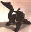 Fallosauro. In bronzo. cm  10x25. 1996.