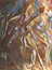 Figure in movimento. Sbalzo su rame.Dipinto e laccato a fuoco. 1992.
